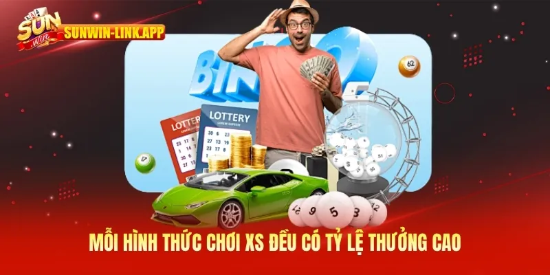 Mỗi hình thức chơi XS đều có tỷ lệ thưởng cao
